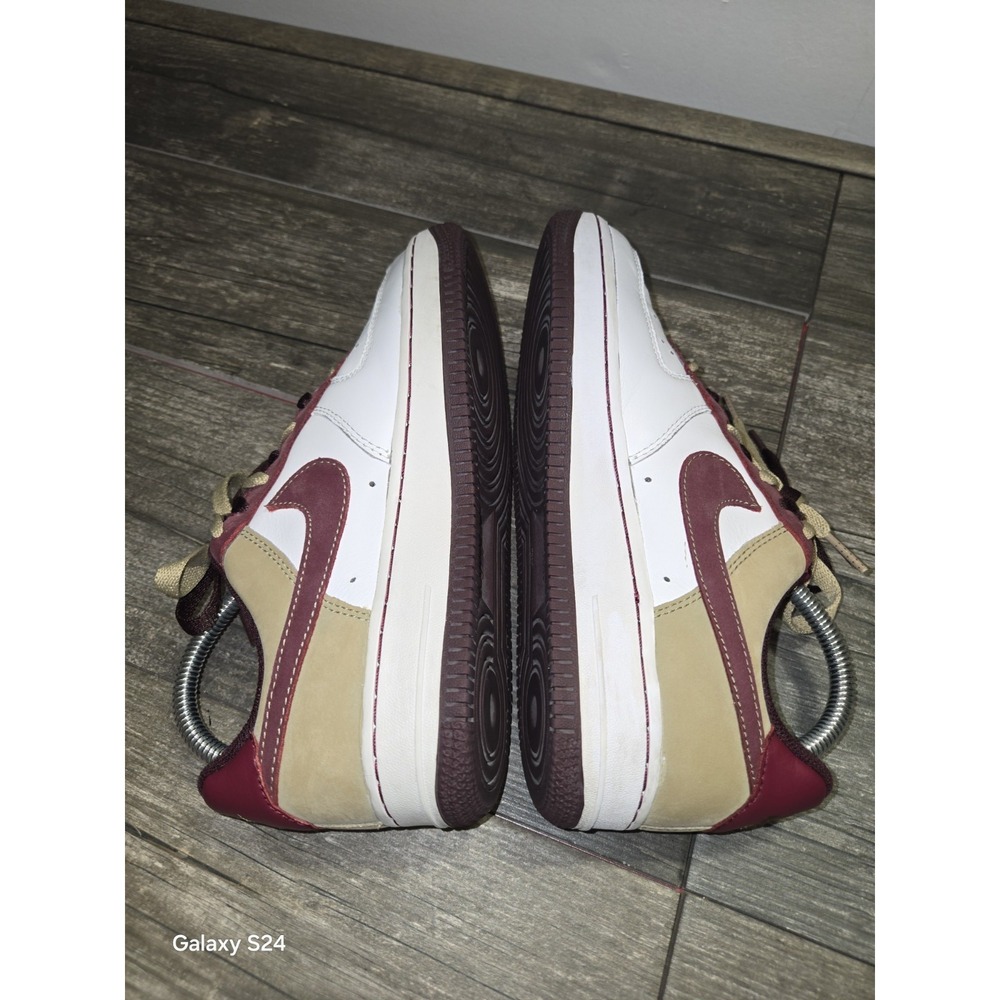 Nike Air Force 1 '82 Hawaii Flower Women's Size 6.5 Gold Maroon Shoes Sneakers - Picture 8 of 10
